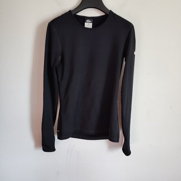 Ladies SZ M Nike Pro Black Dri-Fit Long- Sleeve Top - Picture 1 of 4